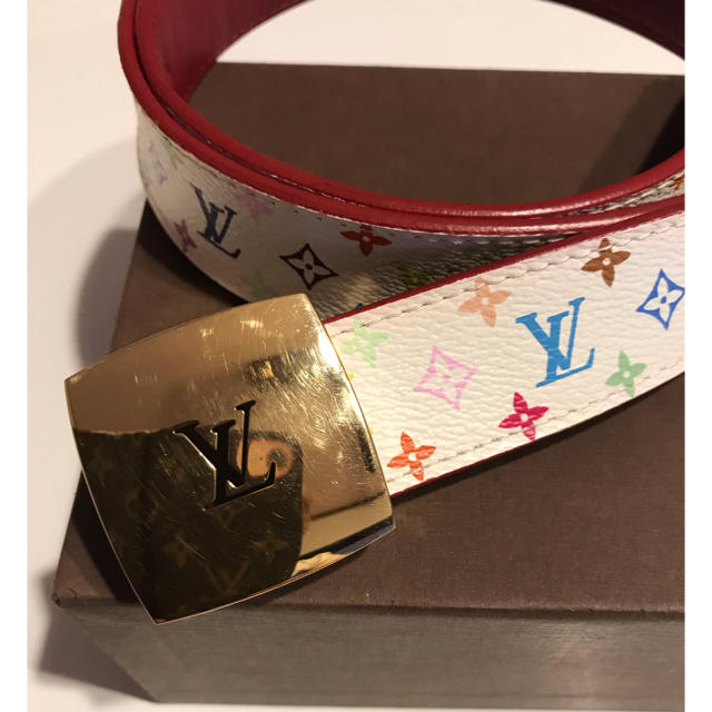 LOUIS VUITTON(ルイヴィトン)の最終お値下げ！　美品！LOUIS VUITTON 超美品！マルチカラーベルト レディースのファッション小物(ベルト)の商品写真