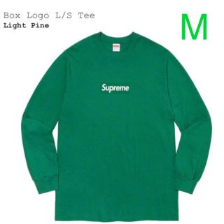 シュプリーム(Supreme)のBox Logo L/S tee 緑(Tシャツ/カットソー(七分/長袖))