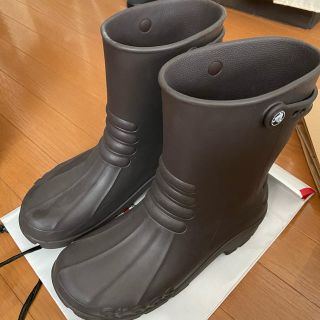 クロックス(crocs)のcrocs レインブーツ 26.0cm 茶色(長靴/レインシューズ)