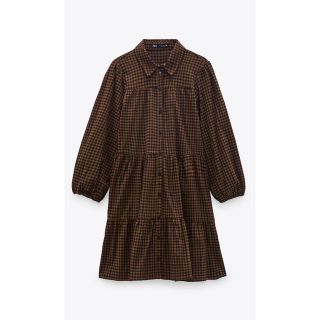 ザラ(ZARA)のギンガムチェックワンピース【美品】(ミニワンピース)