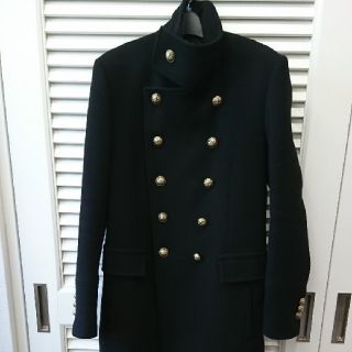 バルマン(BALMAIN)のBALMAIN カシミア100% ダブルブレストコート(チェスターコート)