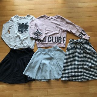 ピンクラテ(PINK-latte)のまとめ売り ★ 女の子　130cm  ピンクラテ　UNIQLO GU H&M(Tシャツ/カットソー)