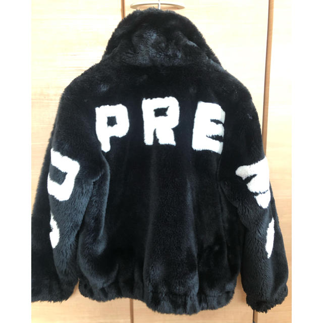 used☆supreme faux fur bomber jacket サイズL