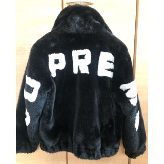 シュプリーム(Supreme)の【訳あり】supreme faux fur bomber jacket(毛皮/ファーコート)