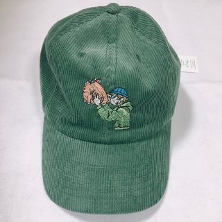 カーハート(carhartt)のleft alone レフトアローン 帽子 コーデュロイ キャップ グリーン 緑(キャップ)