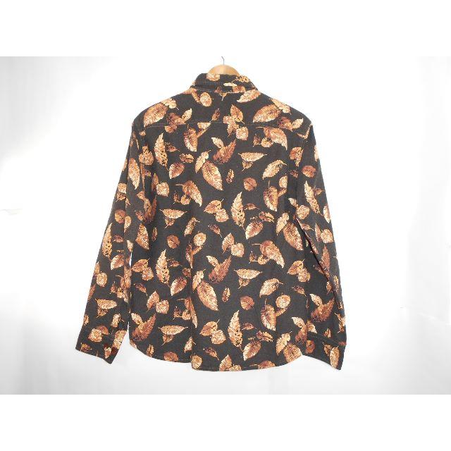 51014● CALEE L/S FLANNEL FALLEN LEAVES