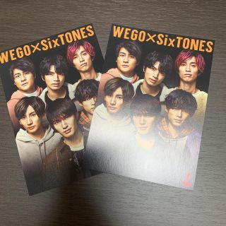 ウィゴー(WEGO)のSixTONES ポストカード　2枚(アイドルグッズ)