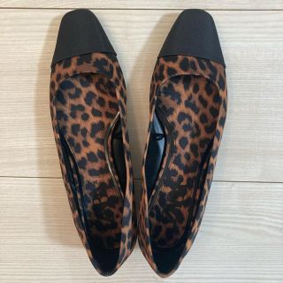 ザラ(ZARA)のZARA ザラ　レオパード　パンプス　フラットシューズ(バレエシューズ)