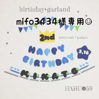 mifo3434様専用☺︎　バースデーガーランド 誕生日飾り 人気 新幹線(アルバム)