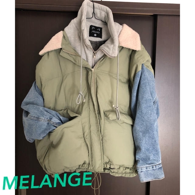 MELANGE 異素材ダウン レディースのジャケット/アウター(ダウンジャケット)の商品写真