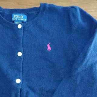 ポロラルフローレン(POLO RALPH LAUREN)のRALPH LAUREN☆ 120センチ ネイビーカーディガン(カーディガン)