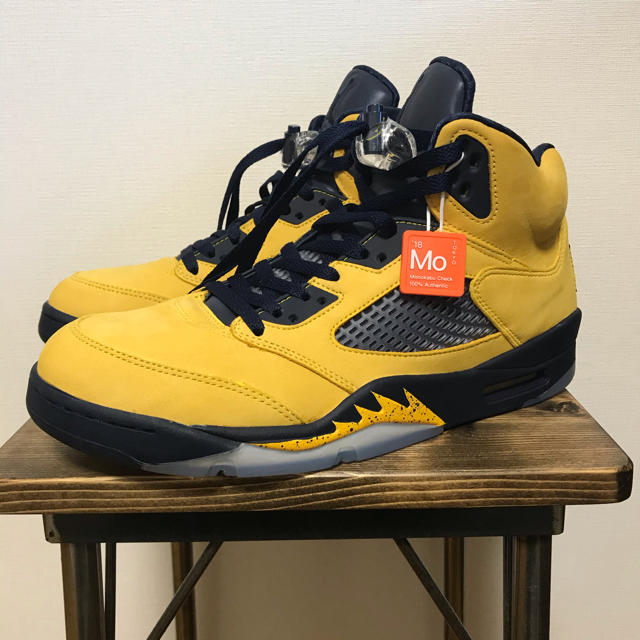 NIKE AIR JORDAN5 MICHIGAN 10.5 新品未使用ミシガンスニーカー