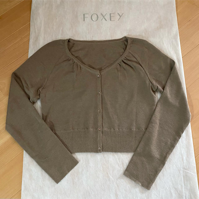 FOXEY - フォクシーカシミヤカーディガン シナモン 美品 40の通販 by ...