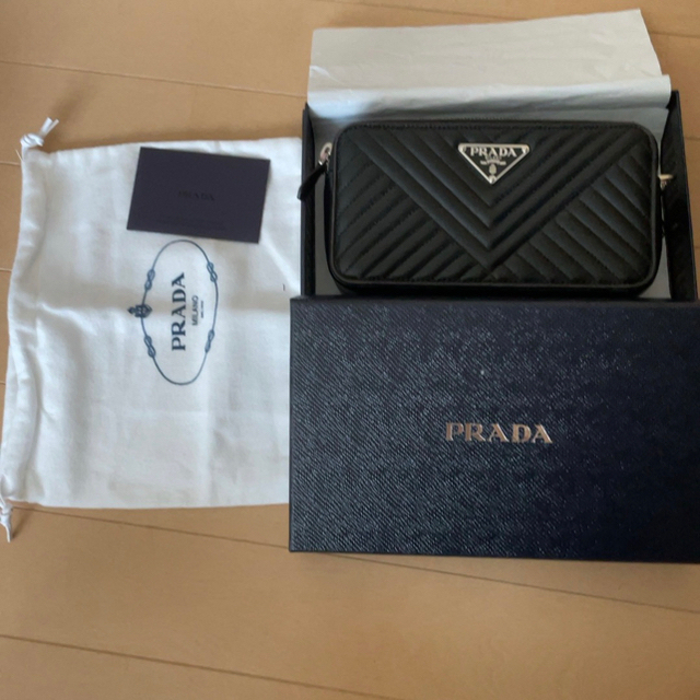 美品本物❣️プラダ PRADA NAPPA チェーンショルダーバッグ レザー