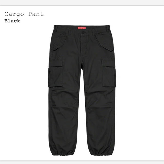 supreme cargo pant 黒 34