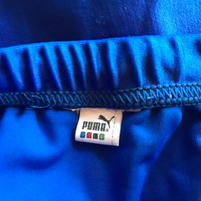 PUMA(プーマ)の【再値下げ】PUMA インナーハーフパンツ　130サイズ　ブルー スポーツ/アウトドアのサッカー/フットサル(ウェア)の商品写真
