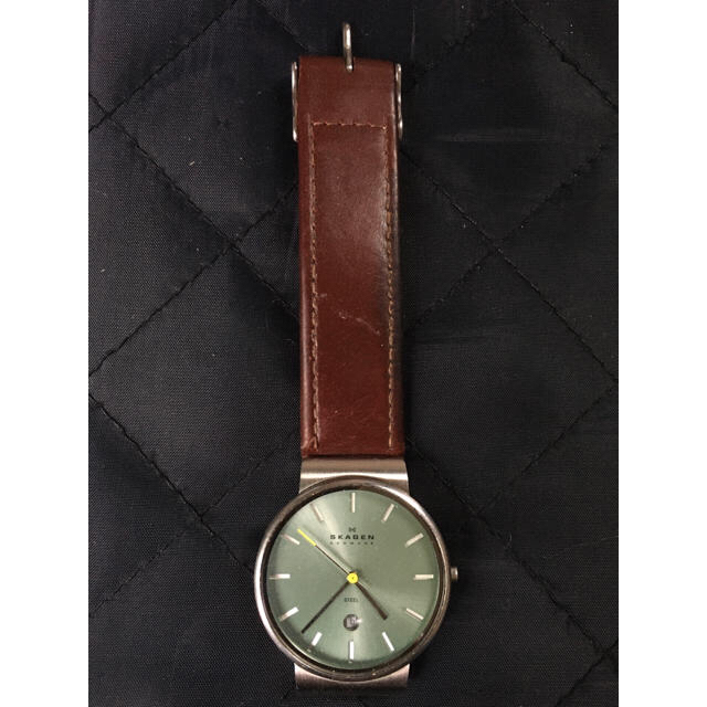 SKAGEN(スカーゲン)の【中古】SKAGEN(スカーゲン)/ライトグリーン メンズの時計(腕時計(アナログ))の商品写真