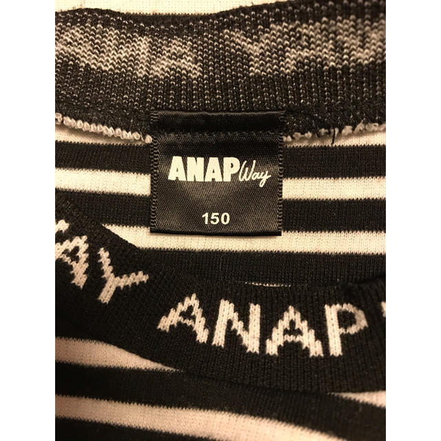 ANAP(アナップ)のロングTシャツ　ANAP  150㎝ キッズ/ベビー/マタニティのキッズ服女の子用(90cm~)(Tシャツ/カットソー)の商品写真