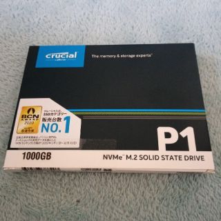 新品未使新品未使用  Crucial 内蔵SSD M.2 1000GB P(PCパーツ)