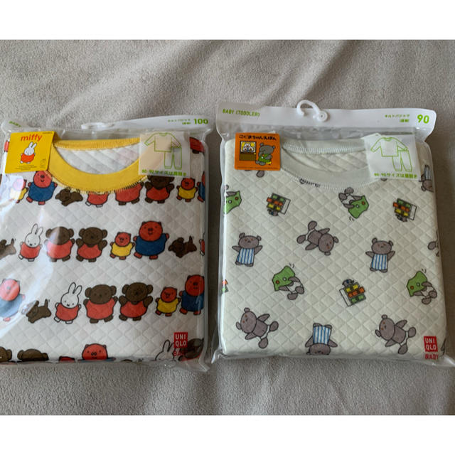 UNIQLO(ユニクロ)のゆかぶ様専用　キルトパジャマ キッズ/ベビー/マタニティのキッズ服女の子用(90cm~)(パジャマ)の商品写真