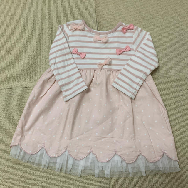 Biquette Club(ビケットクラブ)の（95）ビケットクラブ　ピンク　ワンピース キッズ/ベビー/マタニティのキッズ服女の子用(90cm~)(ワンピース)の商品写真