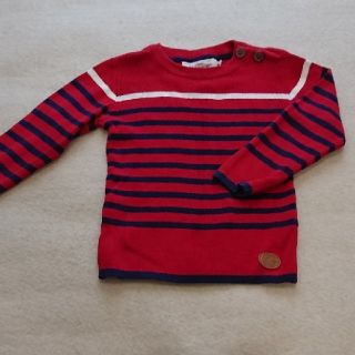 プチバトー(PETIT BATEAU)の 肩ボタン付 ニット(ニット)