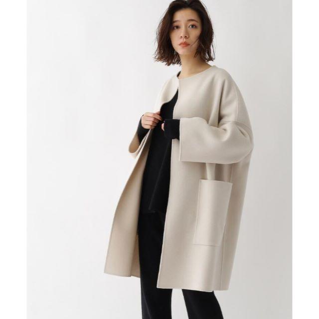 ドレステリア☆DRESSTERIOR 新品 ノーカラー リバーショートコート