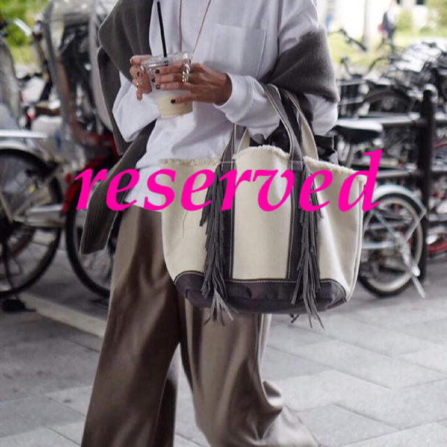 Ron Herman(ロンハーマン)の【お取り置き中】Ayako bag⭐︎未使用トート　greybrown レディースのバッグ(トートバッグ)の商品写真
