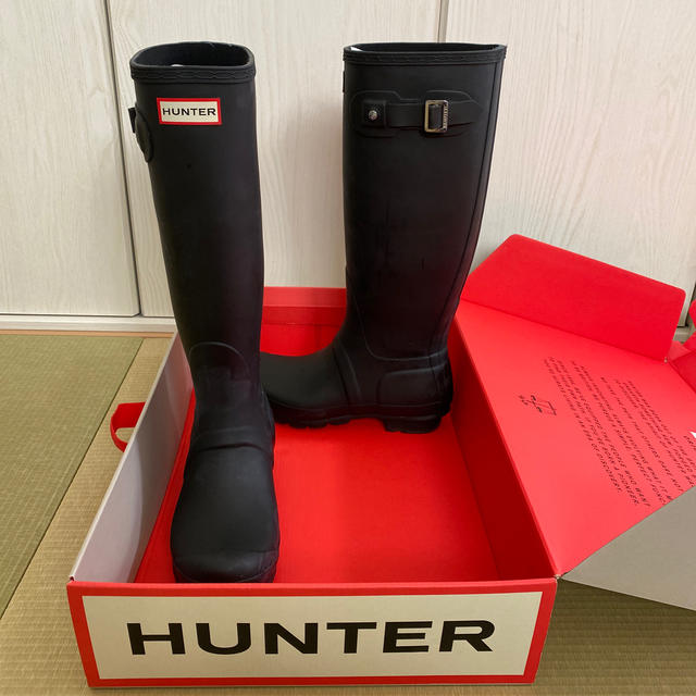 HUNTER(ハンター)のHunter レインブーツ　ブラック　サイズ24.0 レディースの靴/シューズ(レインブーツ/長靴)の商品写真