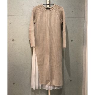 デミルクスビームス(Demi-Luxe BEAMS)のDemi-Luxe BEAMS サイドスリットニットワンピ(ニット/セーター)