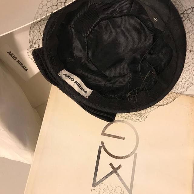 ✴︎☆希少品☆AKIO HIRATA 平田暁夫✴︎皇室✴︎トーク帽✴︎黒