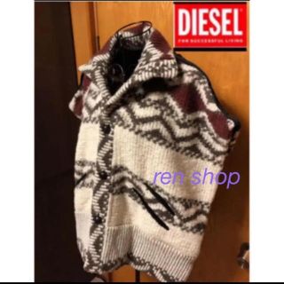 ディーゼル(DIESEL)の◆DIESEL◆エスニック柄ポンチョ◇ベスト使いにも♡ゆったりサイズ(ベスト/ジレ)