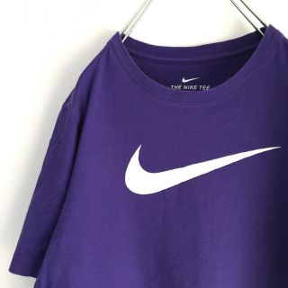 ナイキ(NIKE)の◆メキシコ製◆ NIKE ナイキ ロゴ半袖Tシャツ ビッグサイズ パープル 紫(Tシャツ/カットソー(半袖/袖なし))