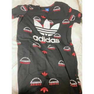 アディダス(adidas)のadidas Tシャツワンピ(ひざ丈ワンピース)