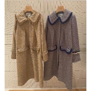 ファーファー(fur fur)のfurfur レディツイードコート(ロングコート)