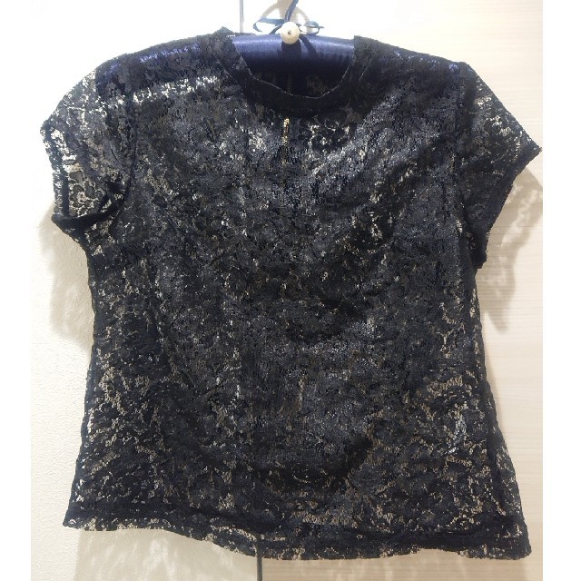 TOPSHOP(トップショップ)のTOPSHOP ブラックレース トップス レディースのトップス(Tシャツ(半袖/袖なし))の商品写真