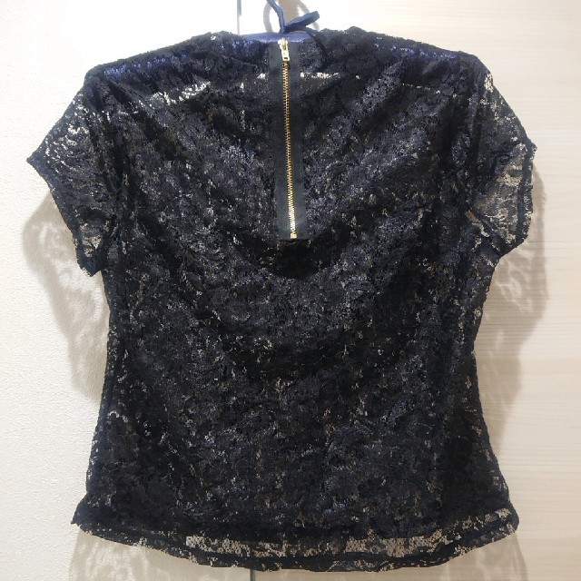 TOPSHOP(トップショップ)のTOPSHOP ブラックレース トップス レディースのトップス(Tシャツ(半袖/袖なし))の商品写真