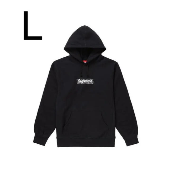 パーカーsupreme bandana box logo hooded Lサイズ