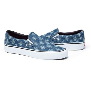 シュプリーム(Supreme)のSupreme Vans Hole Punch Denim Slip-On(スニーカー)