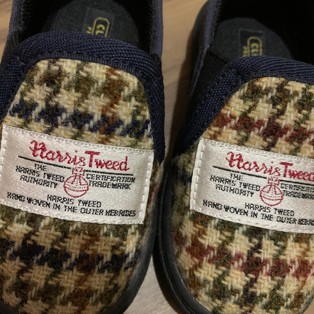 Harris Tweed  靴　14センチ キッズ/ベビー/マタニティのベビー靴/シューズ(~14cm)(スリッポン)の商品写真