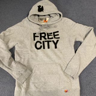 ロンハーマン(Ron Herman)の【美品】FREE CITY/ビックロゴグレーパーカー(パーカー)