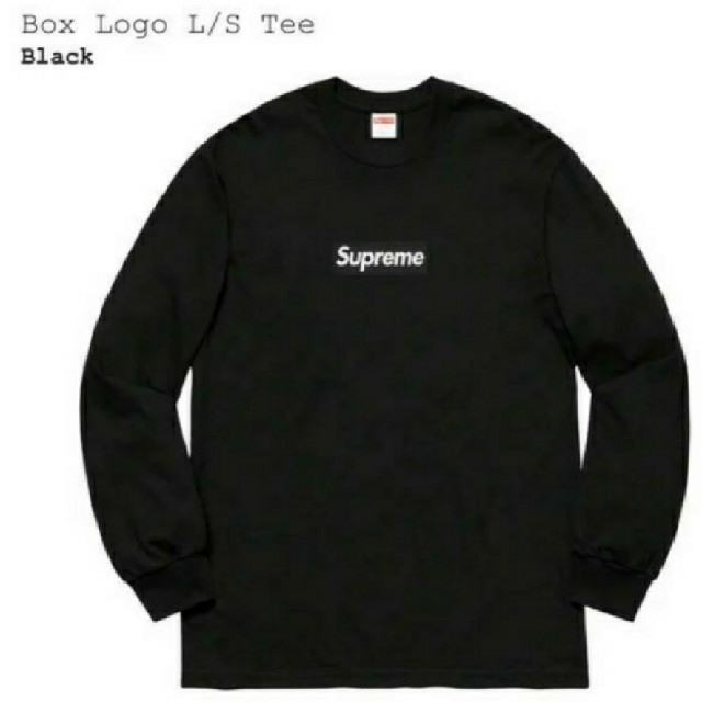 トップスsupreme box logo  black s