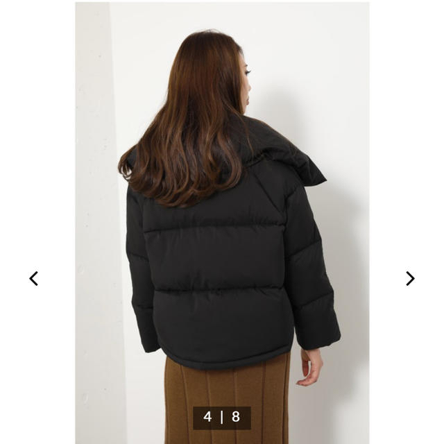 rienda(リエンダ)のrienda Volume Back Tail Short Down Coat レディースのジャケット/アウター(ダウンジャケット)の商品写真