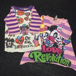 ラブレボリューション(LOVE REVOLUTION)の2枚セット♡(Tシャツ/カットソー)