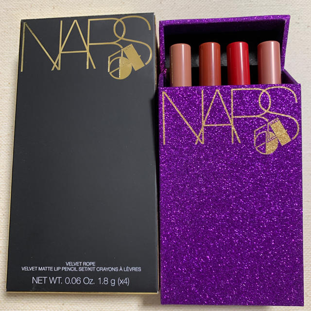 NARS(ナーズ)のNARS ホリデー コレクション2019 ベルベットリップペンシルセット コスメ/美容のベースメイク/化粧品(口紅)の商品写真