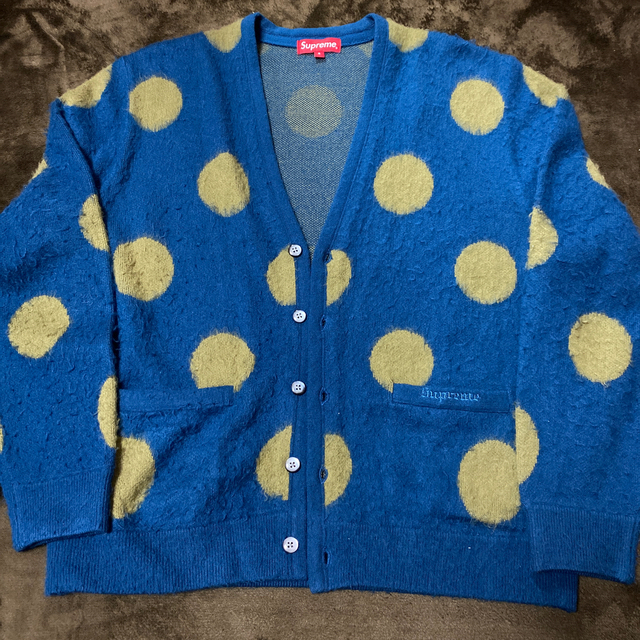 supreme brushed polka dot cardigan | ortigueiramais.com.br