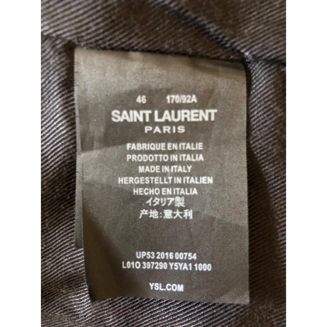 Saint Laurent(サンローラン)のサンローラン レザーライダースジャケット L01 46 メンズのジャケット/アウター(ライダースジャケット)の商品写真