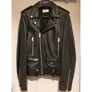 サンローラン(Saint Laurent)のサンローラン レザーライダースジャケット L01 46(ライダースジャケット)