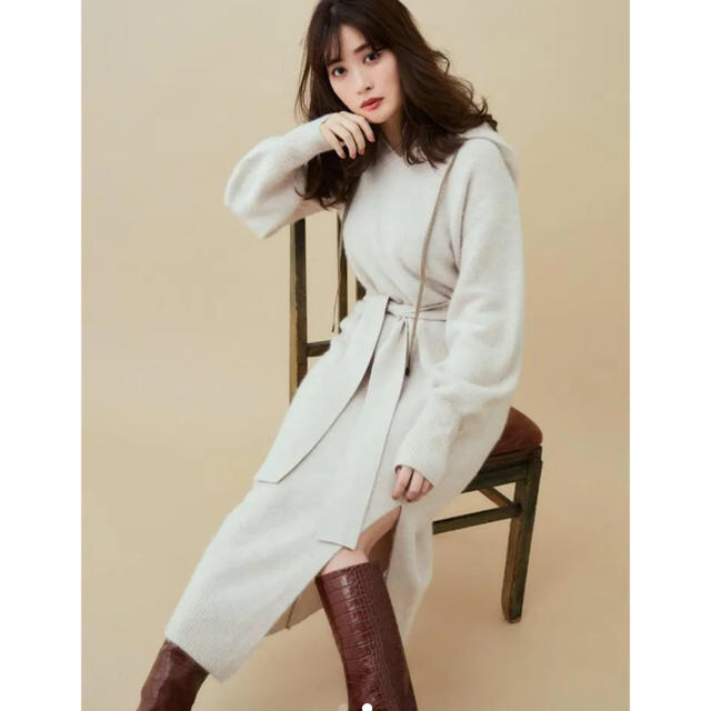 【最終価格】HLT Relax Hooded Knit Dress