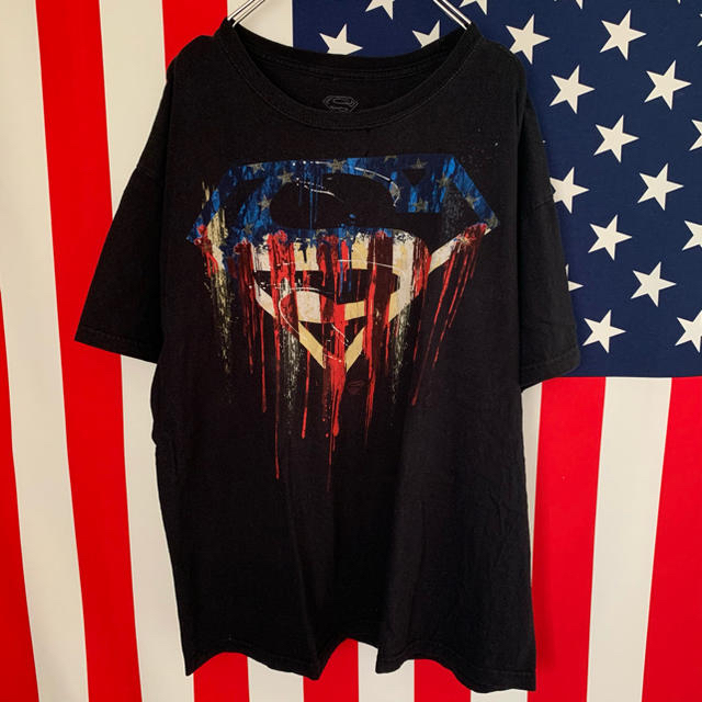 USA  スーパーマン  Tシャツ  L